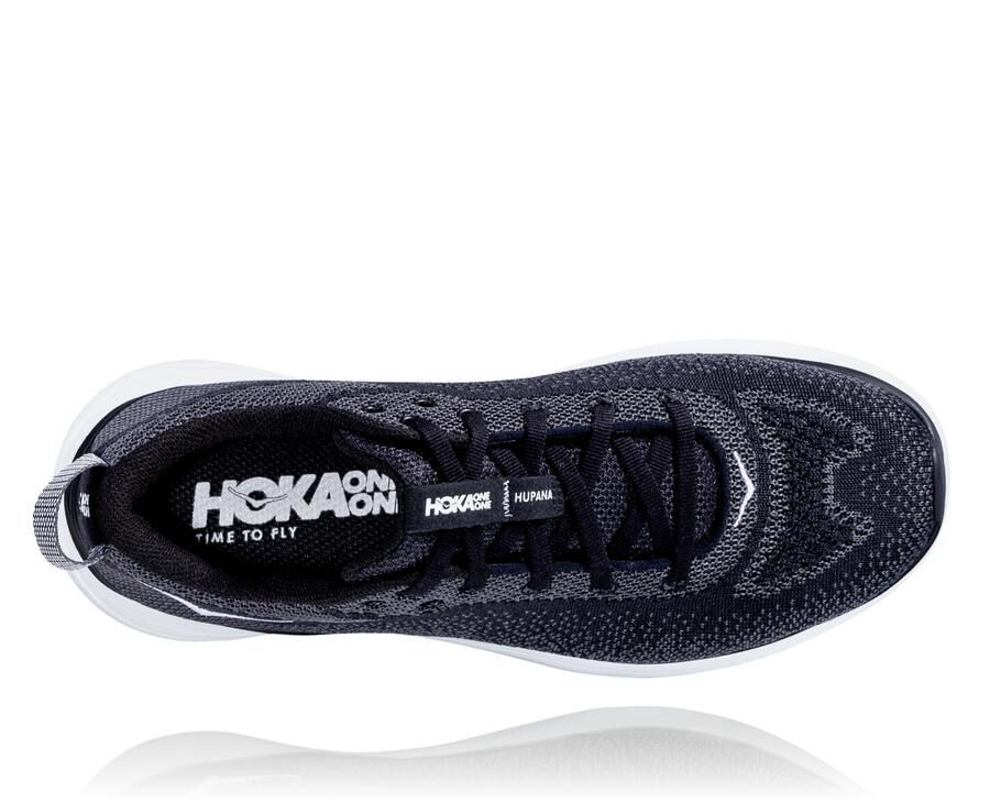 Hoka One One Hupana Flow Löparskor Dam - Svarta/Vita - CESKI-1780